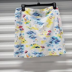 Beach Scene Skort for Casual Resort Wear